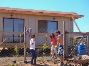 Building houses in Chile