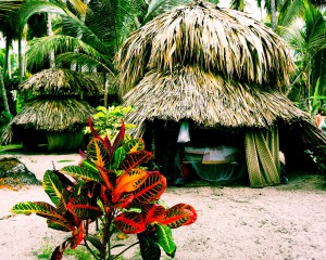 Beautifully basic beach huts