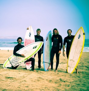 Surfing boys