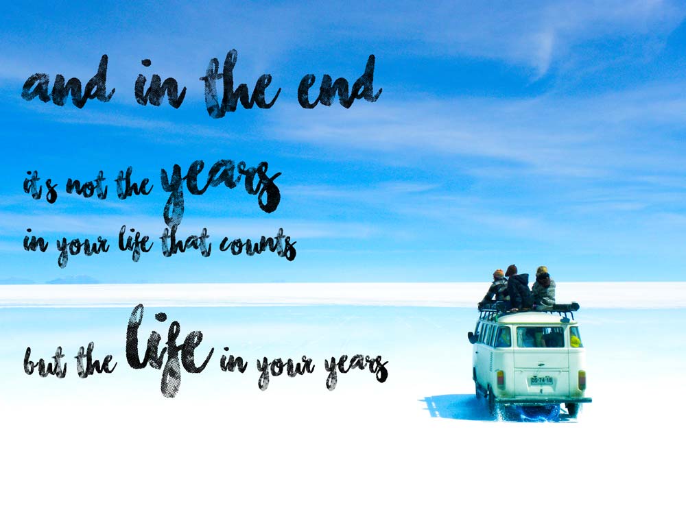 The years in your life