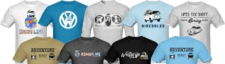 vw kombi t shirts