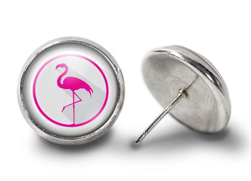 Flamingo-Earrings-Silver