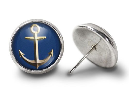 anchor-earrings-silver