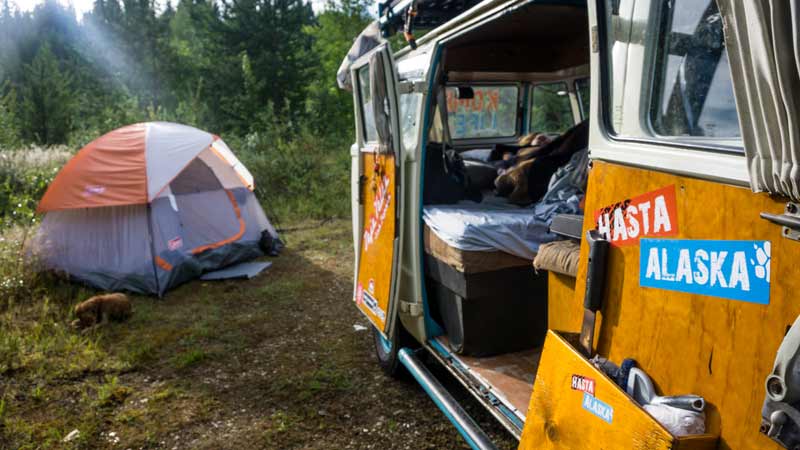 free-camping-on-Alaska-Highway